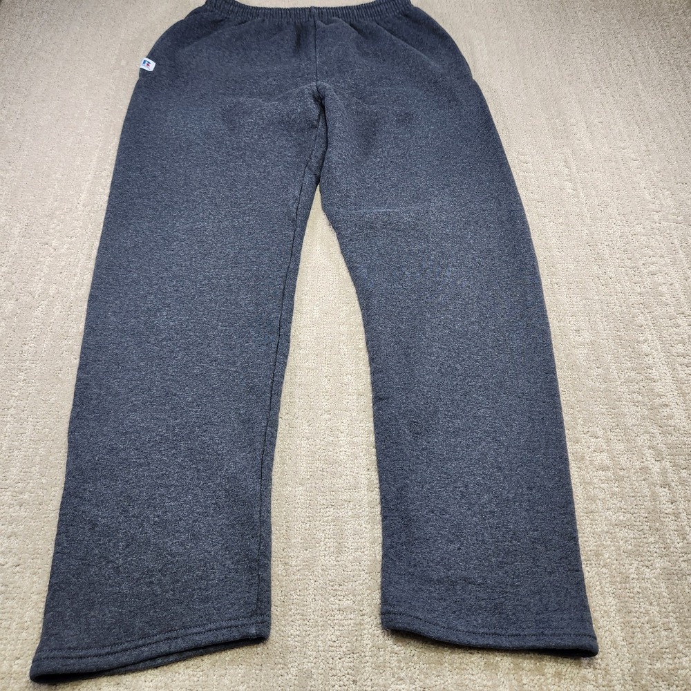 Vintage Russell Athletic Sweatpants Men Medium Gray Straight Leg Y2K Fleece‎